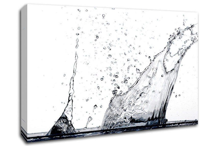 Water Splash Eruption Canvas Wall Art