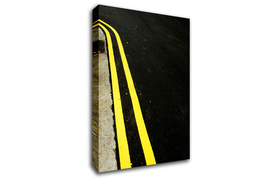 Yellow Twins Canvas Wall Art