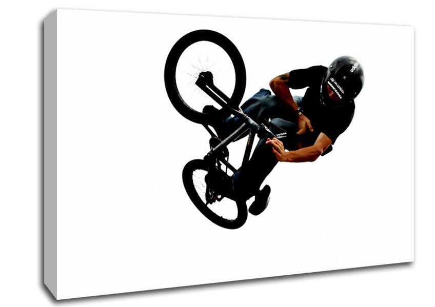 Bmx 180 Twist Canvas Wall Art