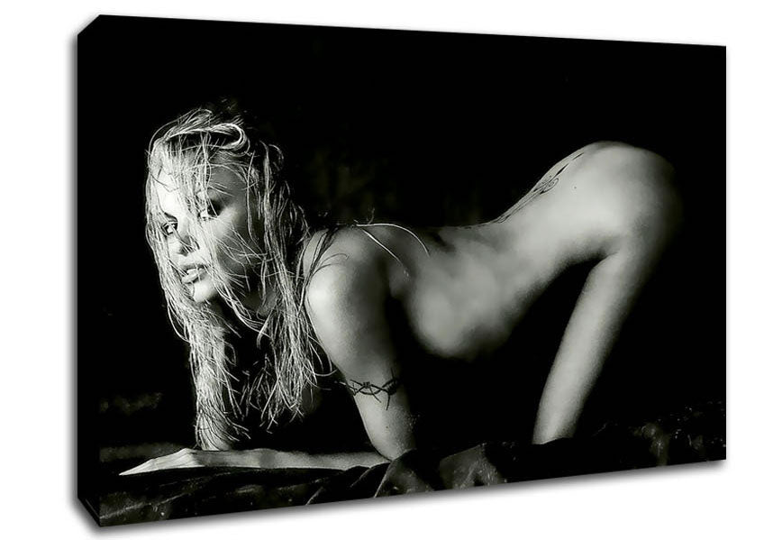 The Form Of A Woman B n W Canvas Wall Art