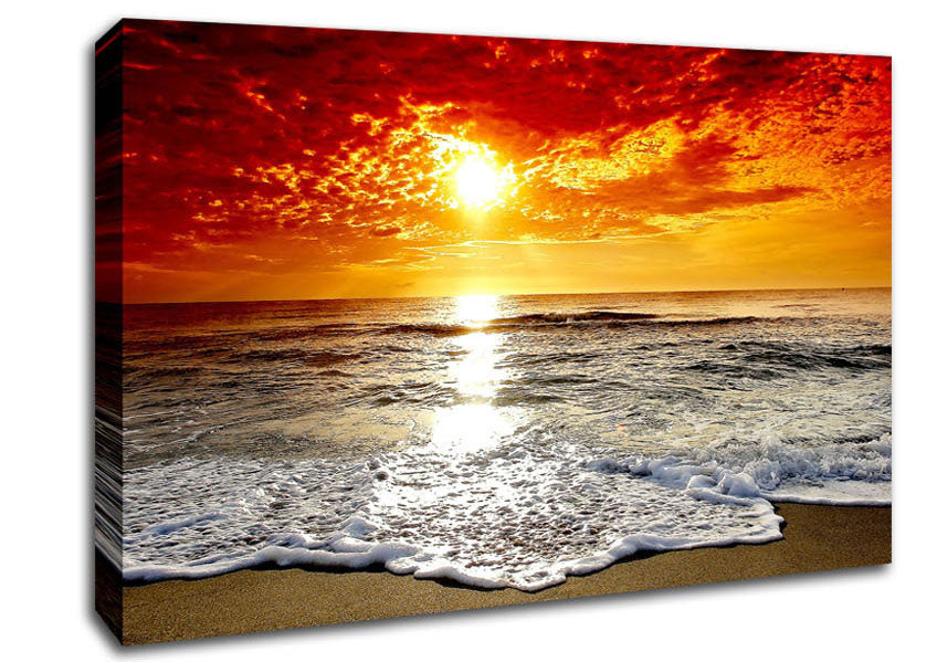 Seaside Sunset Canvas Wall Art