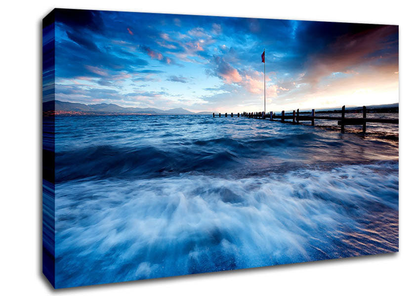 Sea Twilight Canvas Wall Art