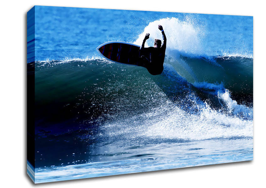 Riding The Wave Canvas Wall Art