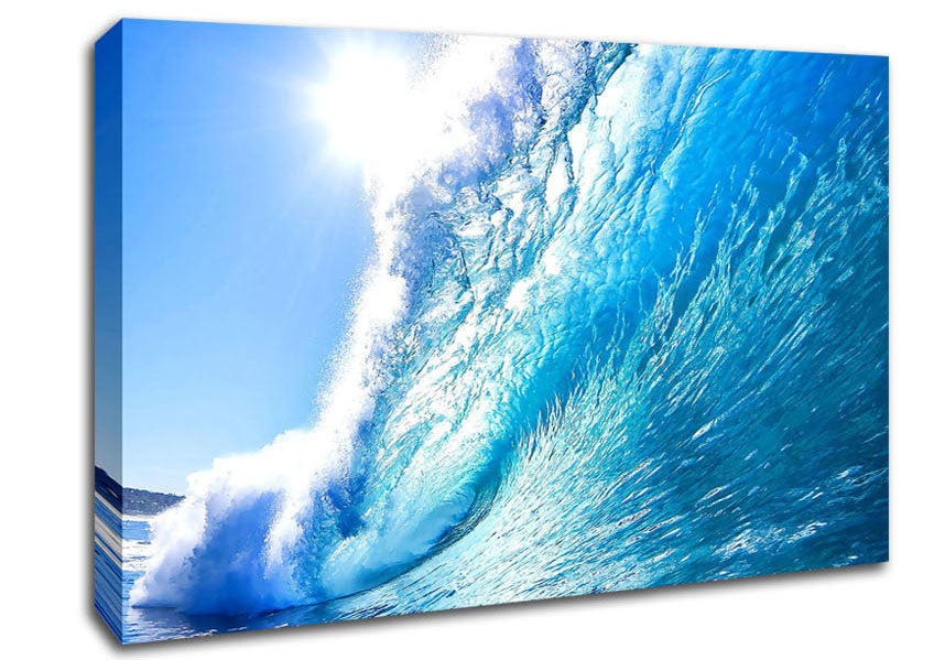 Crystal Ocean Wave Canvas Wall Art