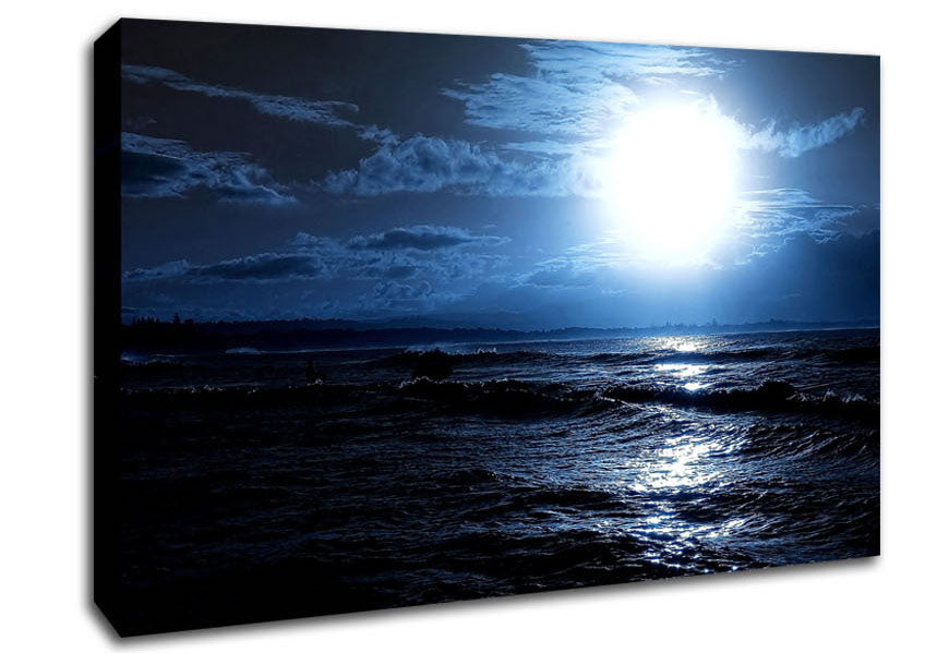 Dark Day At Sea Canvas Wall Art