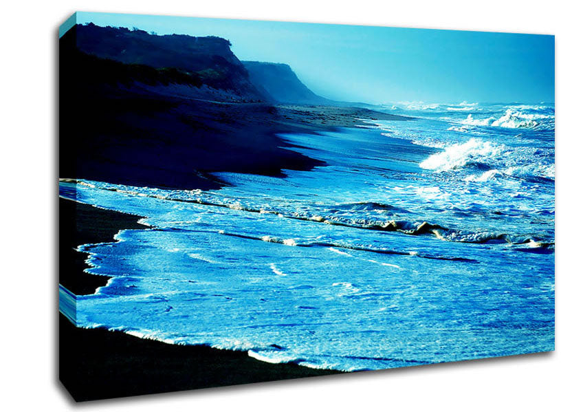 Blue Waves Delight Canvas Wall Art