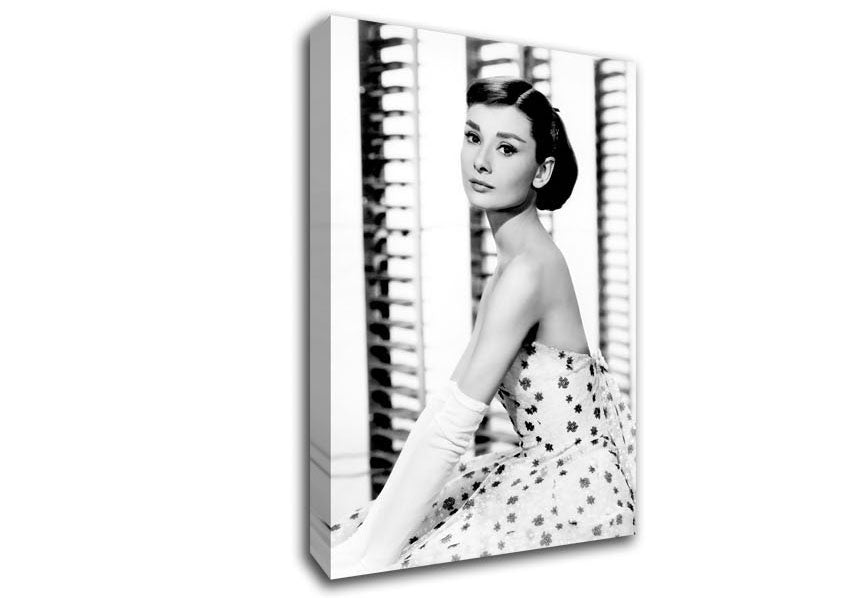 Audrey Hepburn Style Canvas Wall Art