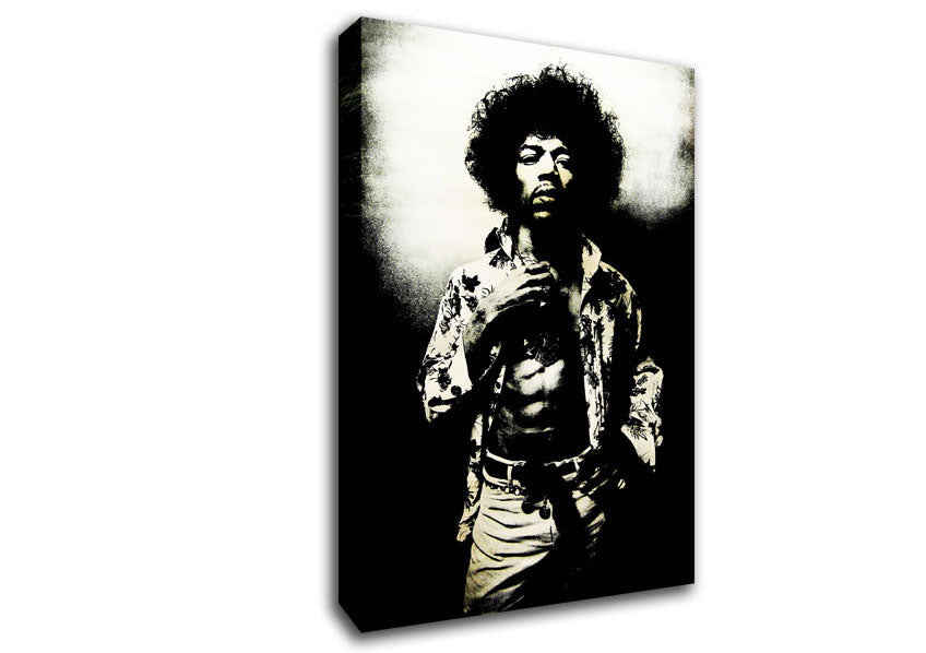 Jimi Hendrix Foxy Canvas Wall Art