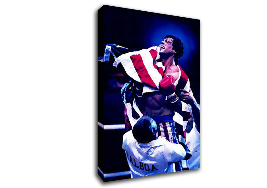 Rocky Victory Canvas Wall Art