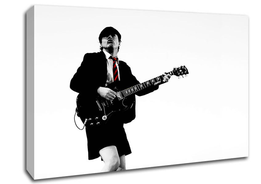 Acdc Guitar Canvas Wall Art