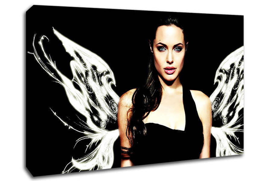 Angelina Jolie Angel Wings Canvas Wall Art