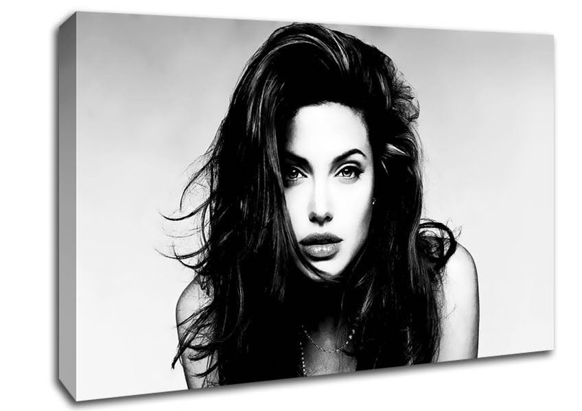 Angelina Jolie Sexy Stare Canvas Wall Art