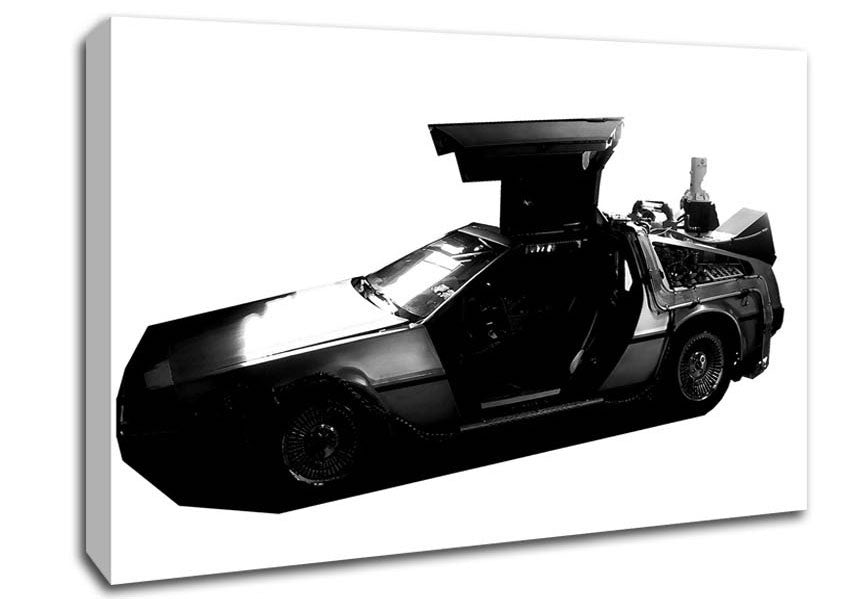 Back To The Future Dolorean Canvas Wall Art