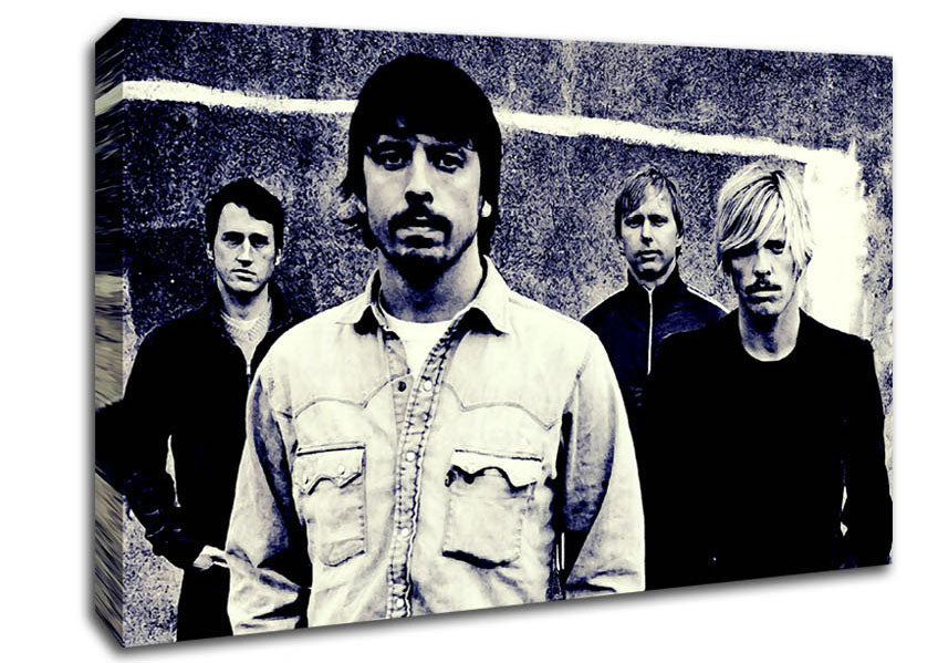 Foo Fighters Blue Canvas Wall Art