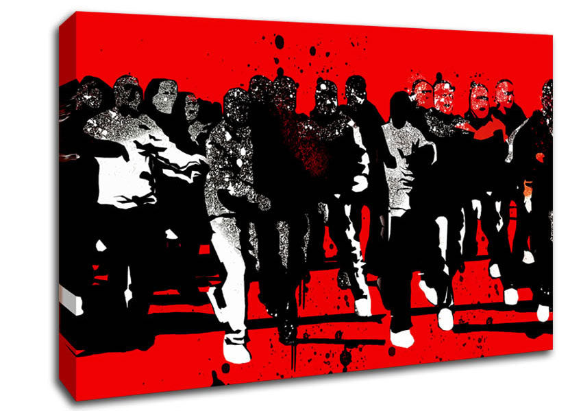 Football Factory Battle Canvas Wall Art