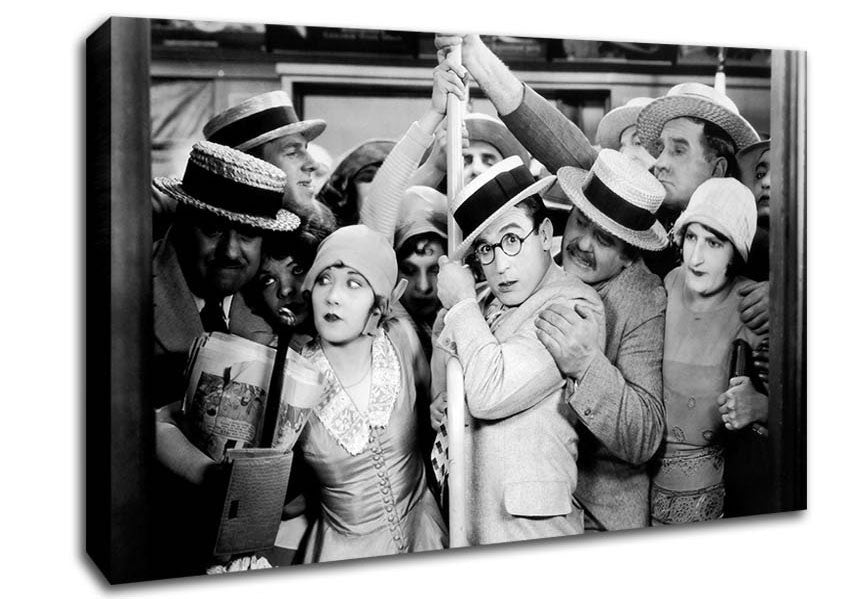 Harold Lloyd Tube Squeeze Canvas Wall Art