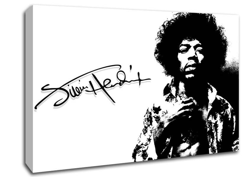 Jimi Hendrix Signature Canvas Wall Art