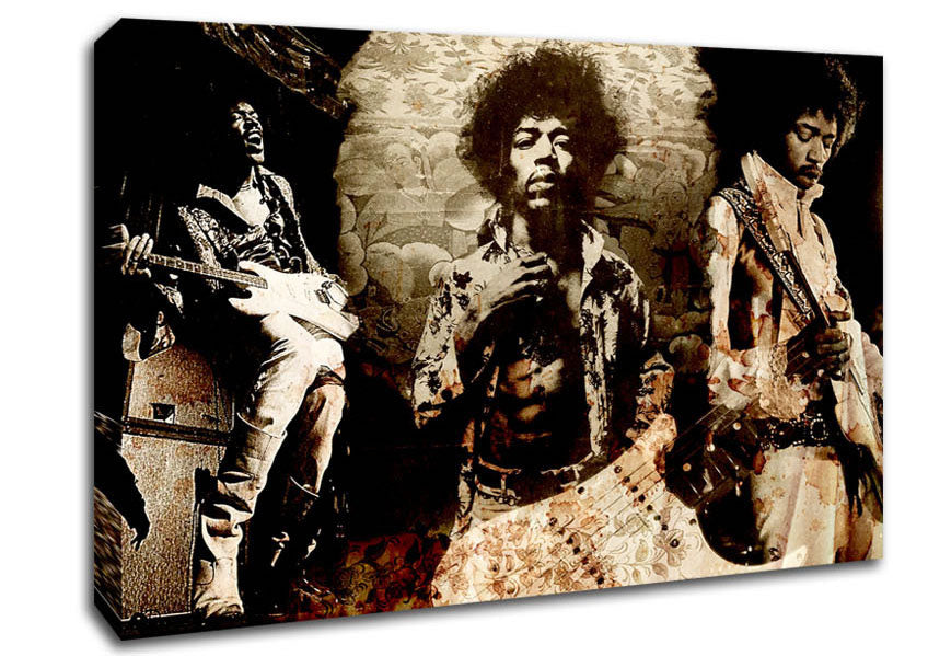 Jimi Hendrix Trio Canvas Wall Art