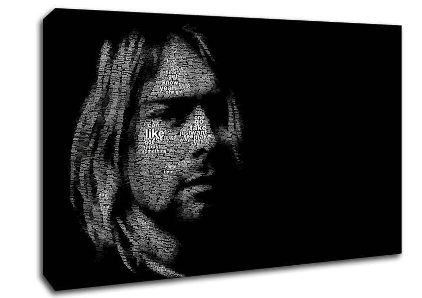 Kurt Cobain Portrait Canvas Wall Art