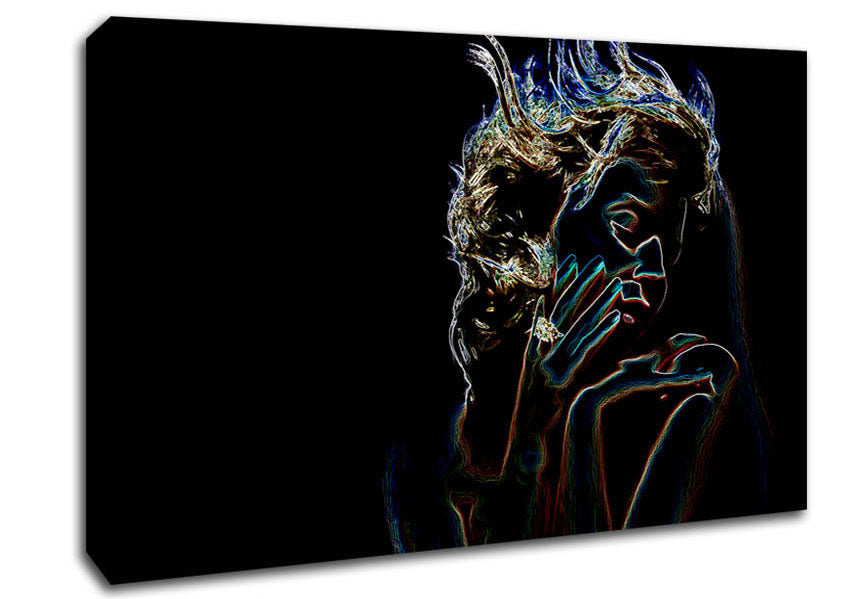 Kylie Minogue Psychedelic Canvas Wall Art