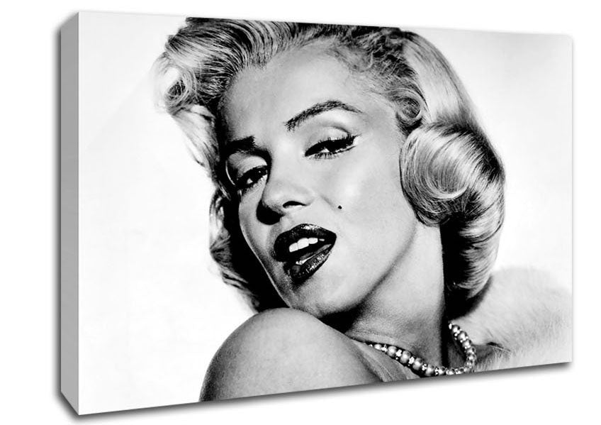 Marilyn Monroe Black And White Canvas Wall Art