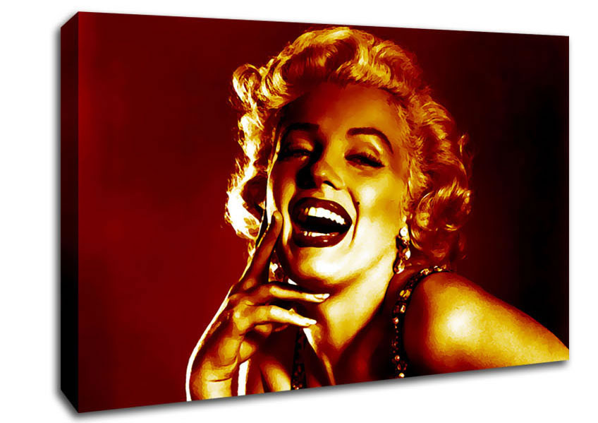 Marilyn Monroe Gold Canvas Wall Art