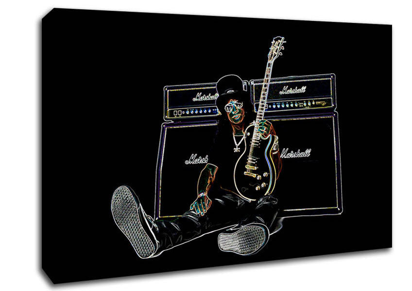 Slash Guitar Canvas Wall Art
