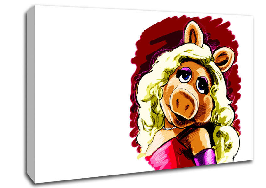 The Muppets Miss Piggy Canvas Wall Art