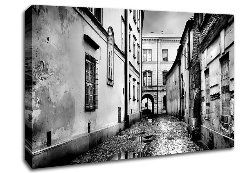Venice Streets B n W Canvas Wall Art