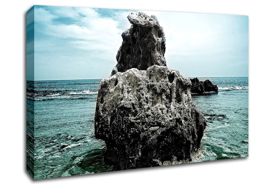Big Rock Denia Beach Spain Canvas Wall Art