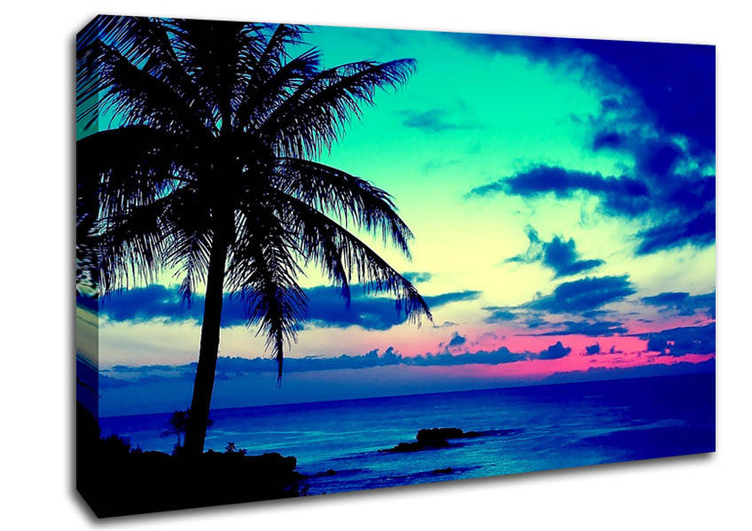 Tropical Sunrise Canvas Wall Art