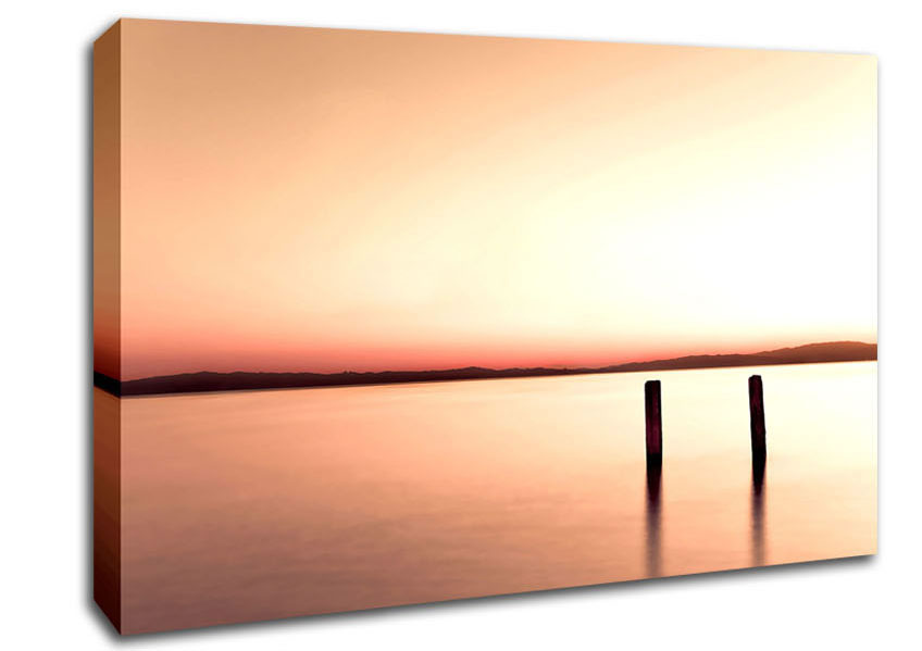 Love At First Sight Peach Canvas Wall Art
