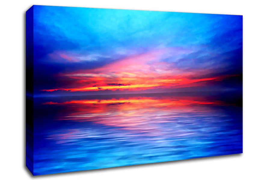 The Oceans Mirror Sky Canvas Wall Art