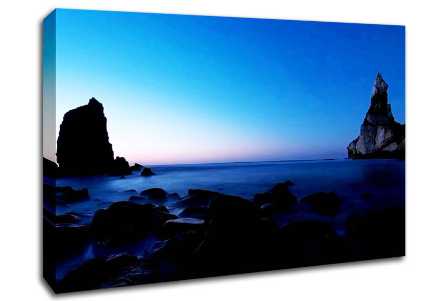 Tranquil Ocean Blue Canvas Wall Art