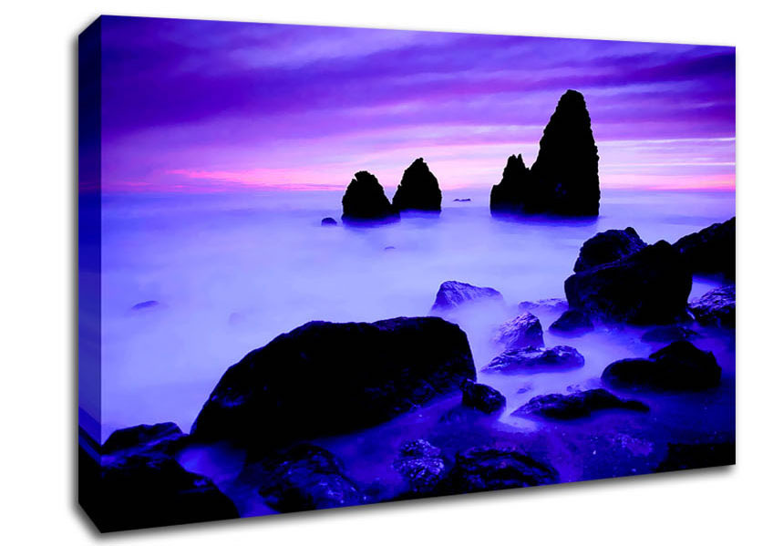 Lilac Ocean Mist Canvas Wall Art