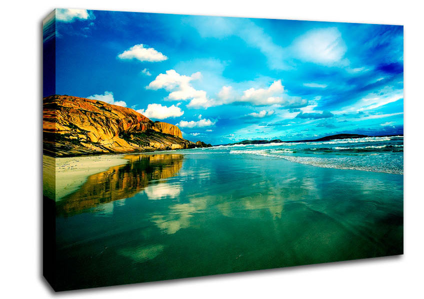 Serene Ocean Reflections Canvas Wall Art