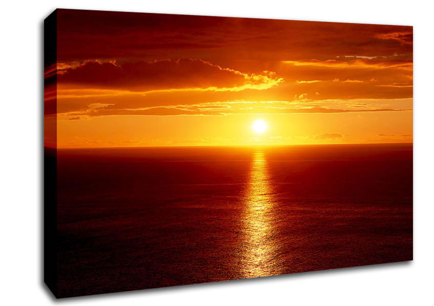 Sunset Japan Canvas Wall Art
