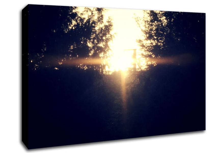 Sun Blaze Canvas Wall Art