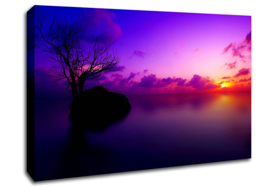 Sun Set Maldives Canvas Wall Art