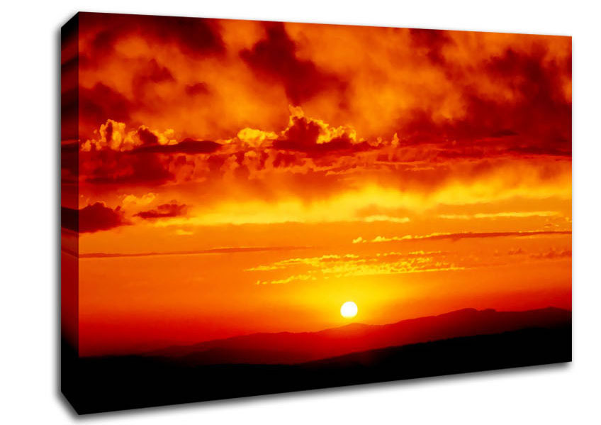 The Morning Sun At Daybreak Canvas Wall Art