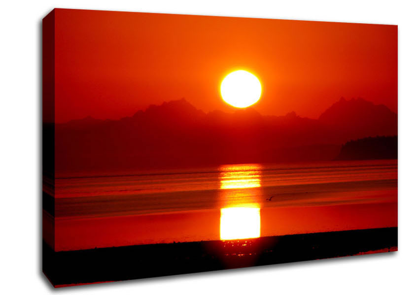 Sunrise Over North Cascades Canvas Wall Art
