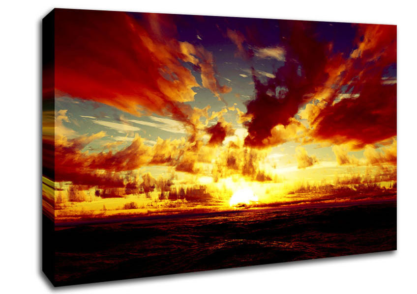 Day Break Clouds Canvas Wall Art