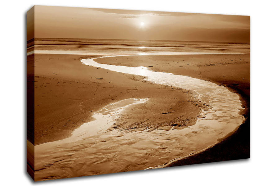 Rivers Flow To The Sea Canvas Wall Art