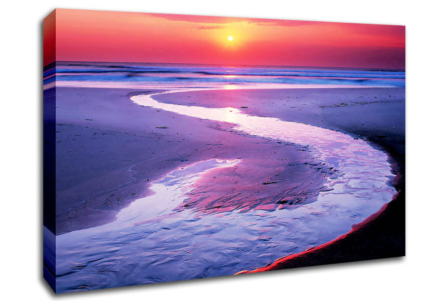 Rivers Flow To The Sea Canvas Wall Art