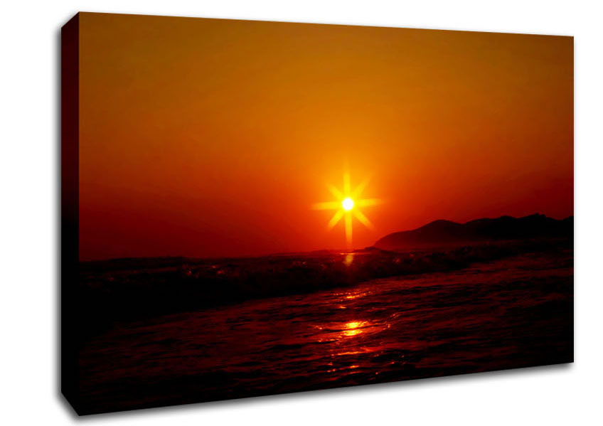 Sunstar Canvas Wall Art