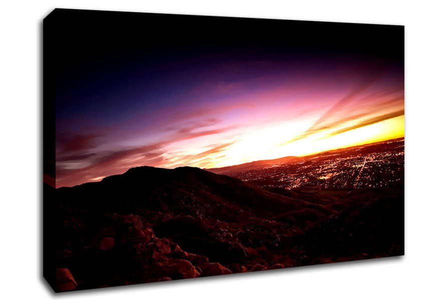 Metro Sunset Canvas Wall Art