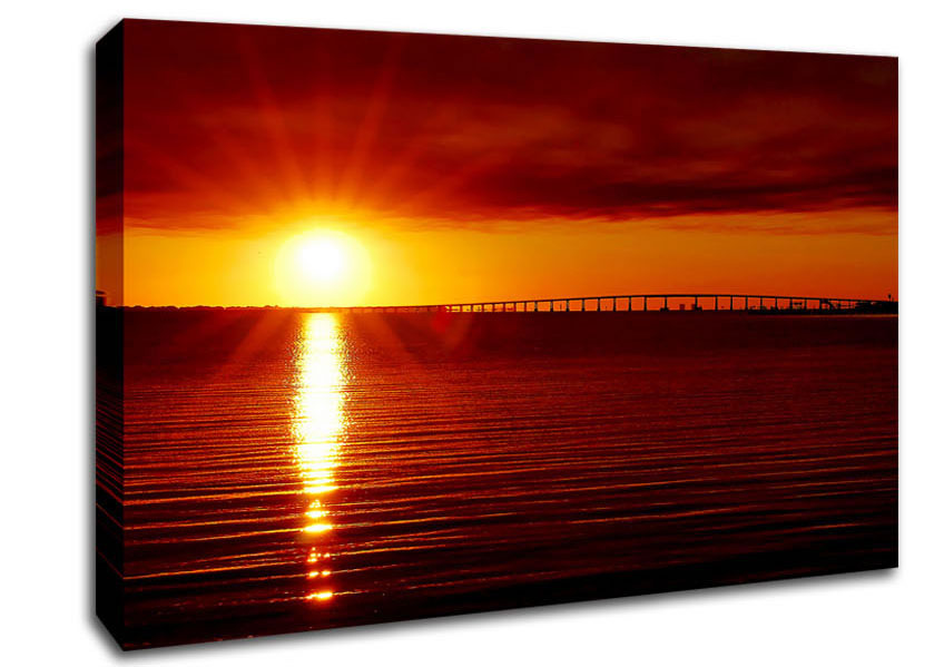 Amazing Sun Rays Canvas Wall Art