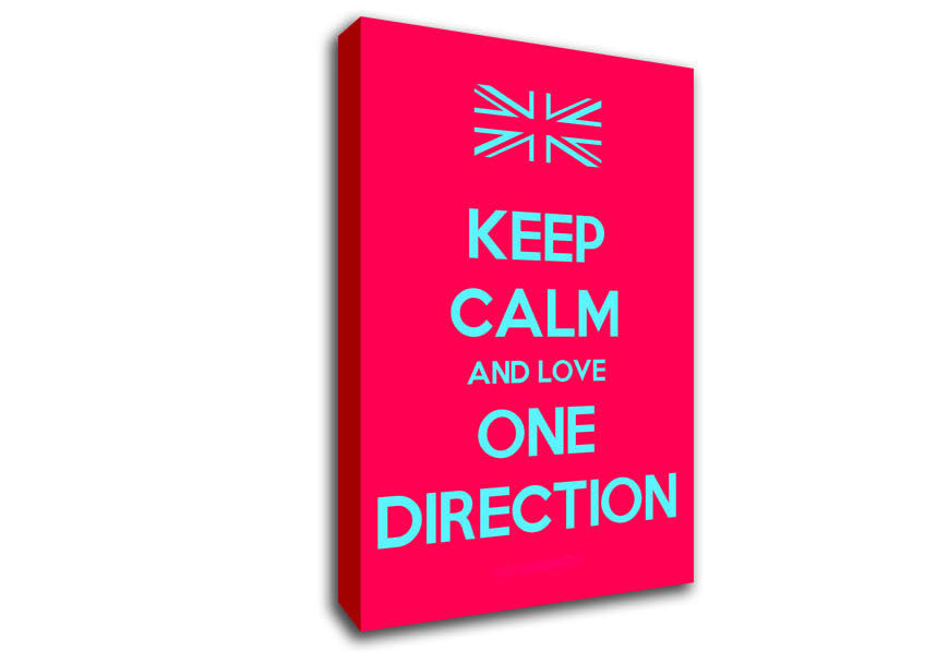 Keep Calm One Direction Canvas Wall Art