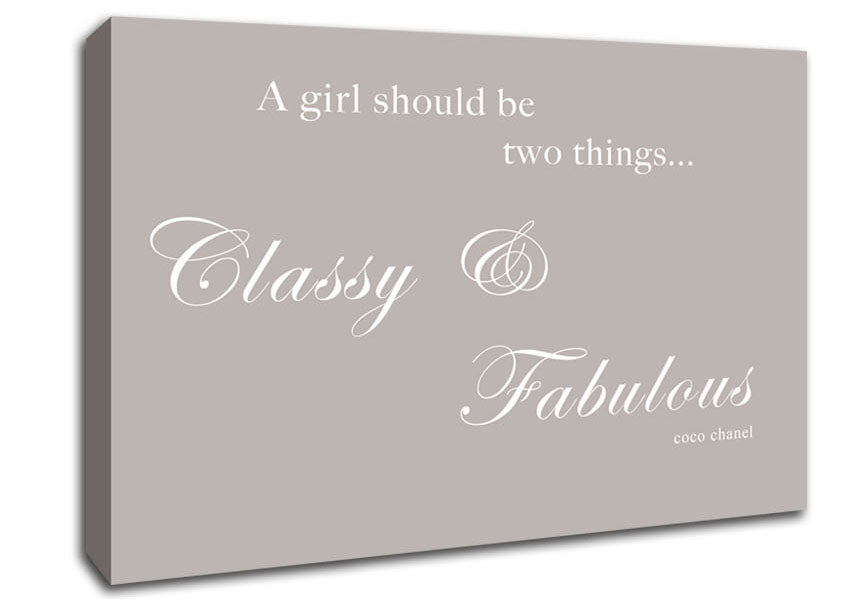 Classy n Fabulous Beige Canvas Wall Art
