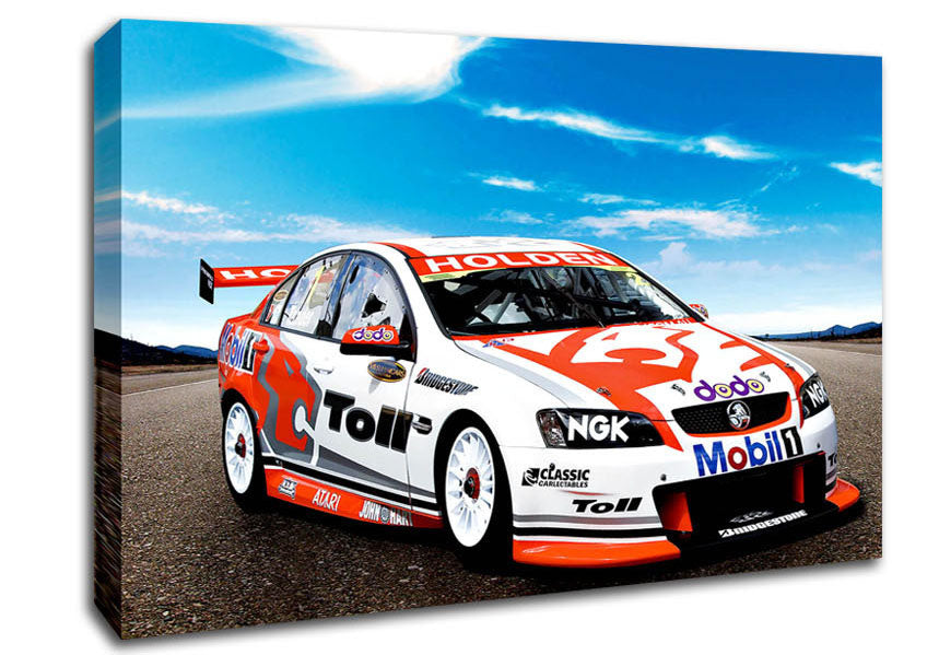 Toll Holden Comadore Racing Car Canvas Wall Art